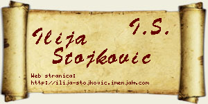 Ilija Stojković vizit kartica